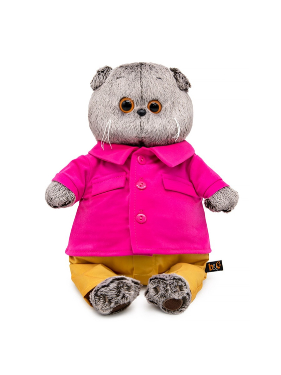 Мягкая игрушка Кот Басик в яркой курточке 22 см Ks22-269