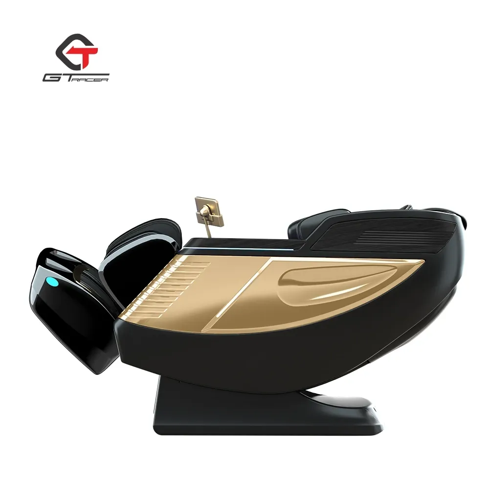 Массажное кресло GTRacer GT-L39S черное золото
