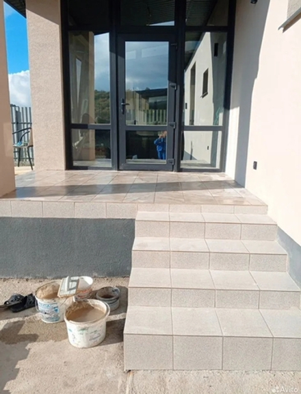 Облицовка террасы керамогранитом