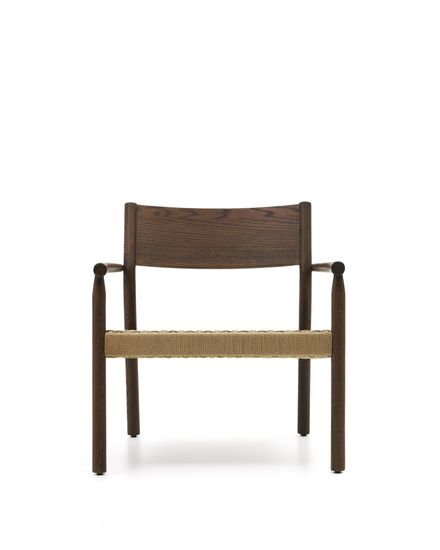 Yalia Кресло из массива дуба с отделкой из ореха и сиденьем из 100% веревки Испания La Forma