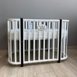 Кровать детская «Svetlana» (1) автостенка, колесо (белый)