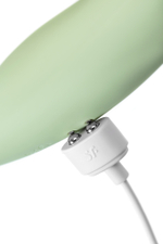 Вакуум-волновой бесконтактный стимулятор клитора Satisfyer Twirling Pro зеленый