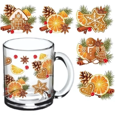 Кружка стеклянная 320мл «Со вкусом праздника» 5 видов в подарочной упаковке D1208/01