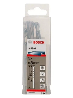 Сверло HSS-G Standardline 5 шт; 8х117 мм HSS по металлу