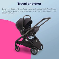 Прогулочная коляска Bugaboo Dragonfly complete Graphite/Grey Melange-Grey Melange