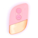 Розовый клиторальный вибромассажер с пультом ДУ (Цвет: розовый)