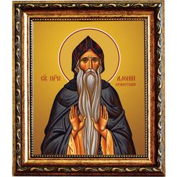 Алоний Египетский преподобный. Икона на холсте.