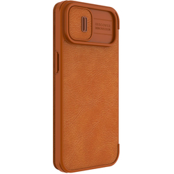 Кожаный чехол-книжка Nillkin Leather Qin Pro c защитой камеры для iPhone 14