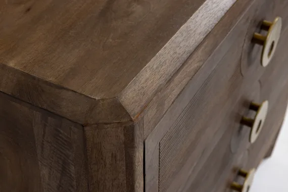 Комод c 3 ящиками Tepid из массива манго, 80х85 см