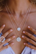 Колье «Двусторонняя маленькая монетка»