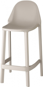 Стул полубарный пластиковый Scab Design Piu, тортора