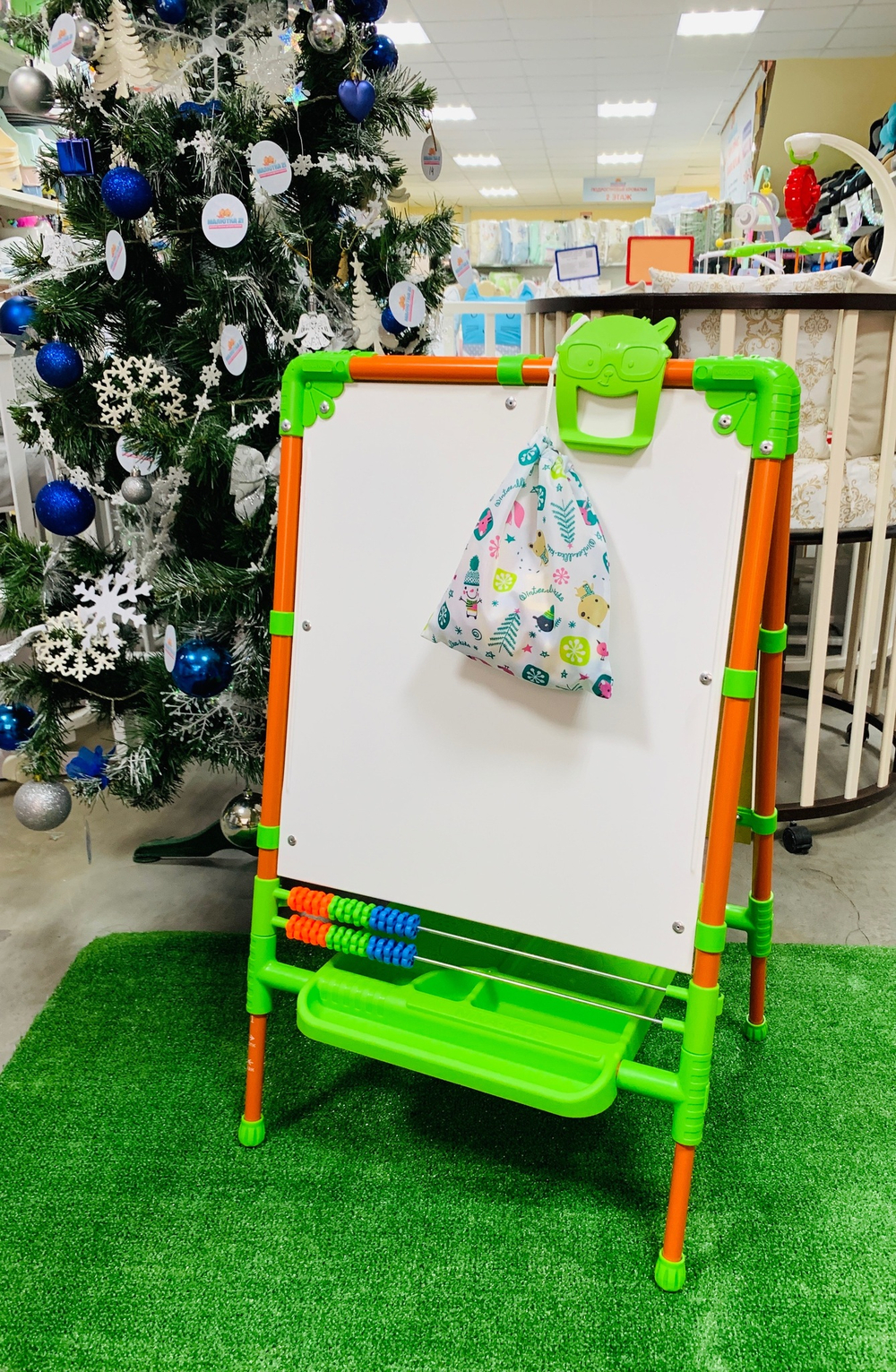 Мольберт для детей двусторонний РАСТУЩИЙ М2Л NIKA, оранжевый