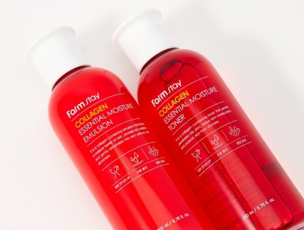 Набор средств для лица с коллагеном FarmStay Collagen essential moisture skin care 3 set