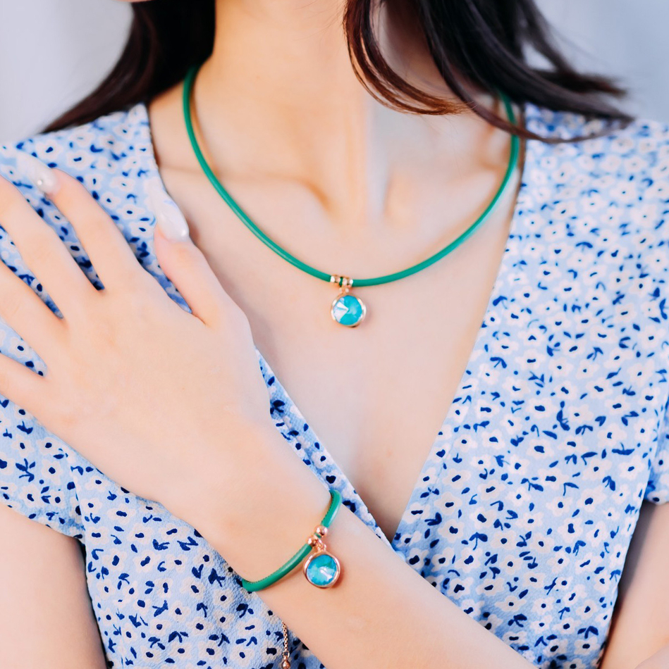 Браслет Fiore Luna Emerald C1902.18 G/S