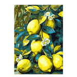 Картина по номерам 20*28,5см "Лимоны" (Lori)