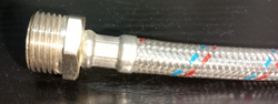 Подводка гибкая для воды оплетка из нерж стали г/ш 1/2" 0,6м