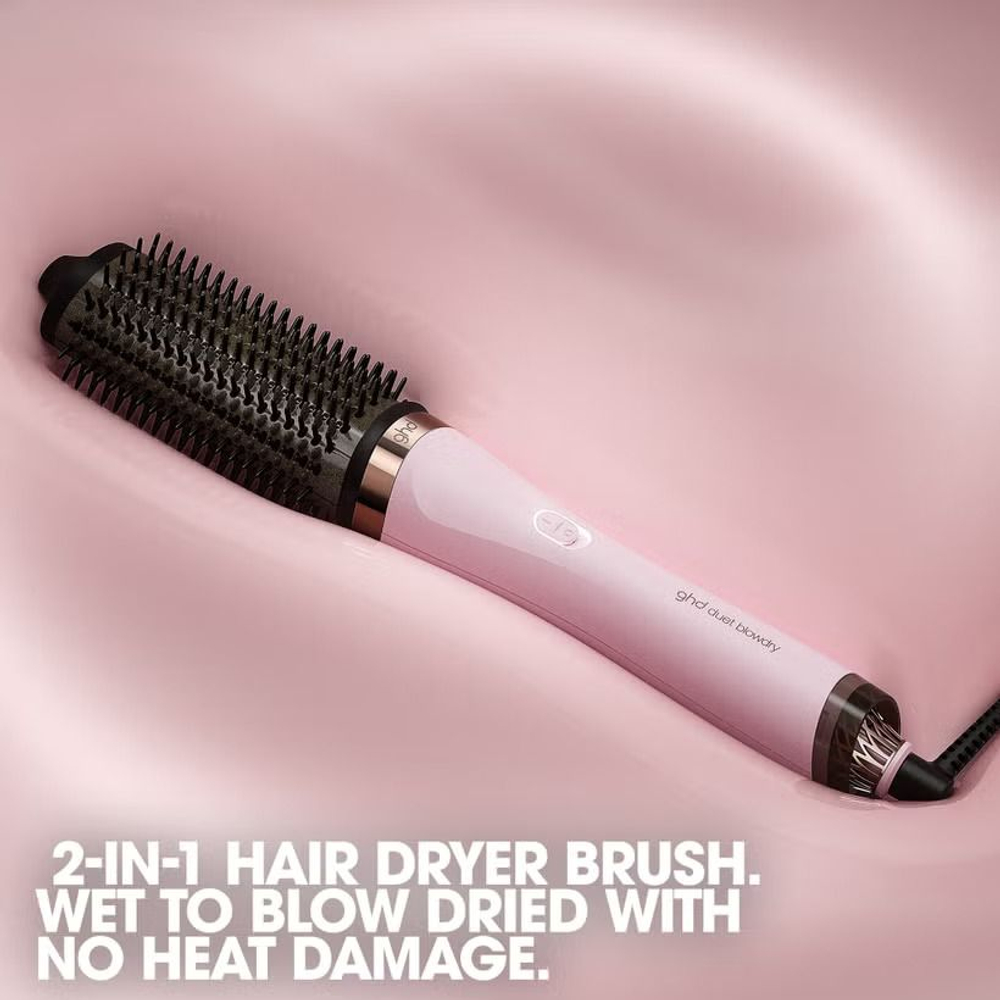 Фен-щётка ghd Duet Blowdry Galactic Lilac с термостойкой косметичкой и щёткой для чистки (набор)