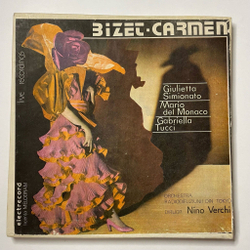 Винтажная виниловая пластинка LP Bizet Жорж Бизе Кармен Carmen (Румыния 1986)