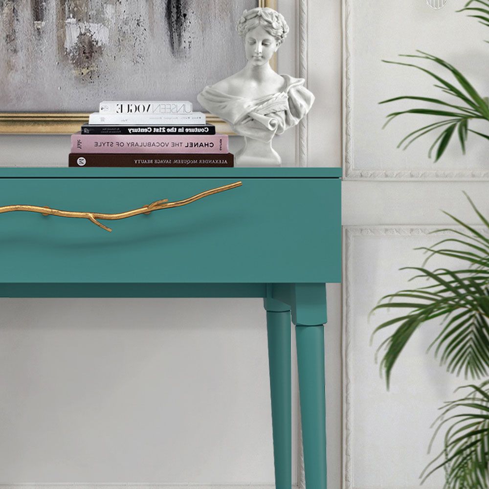 Консоль Арт Колор matte Стайл Голд Пастельно-синий матовый