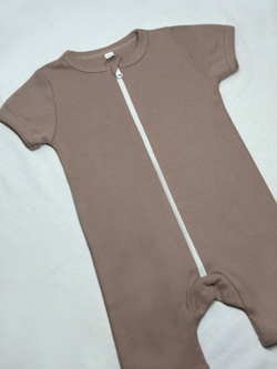 Полукомбинезон-песочник на молнии Тауп Грей RinaAmari