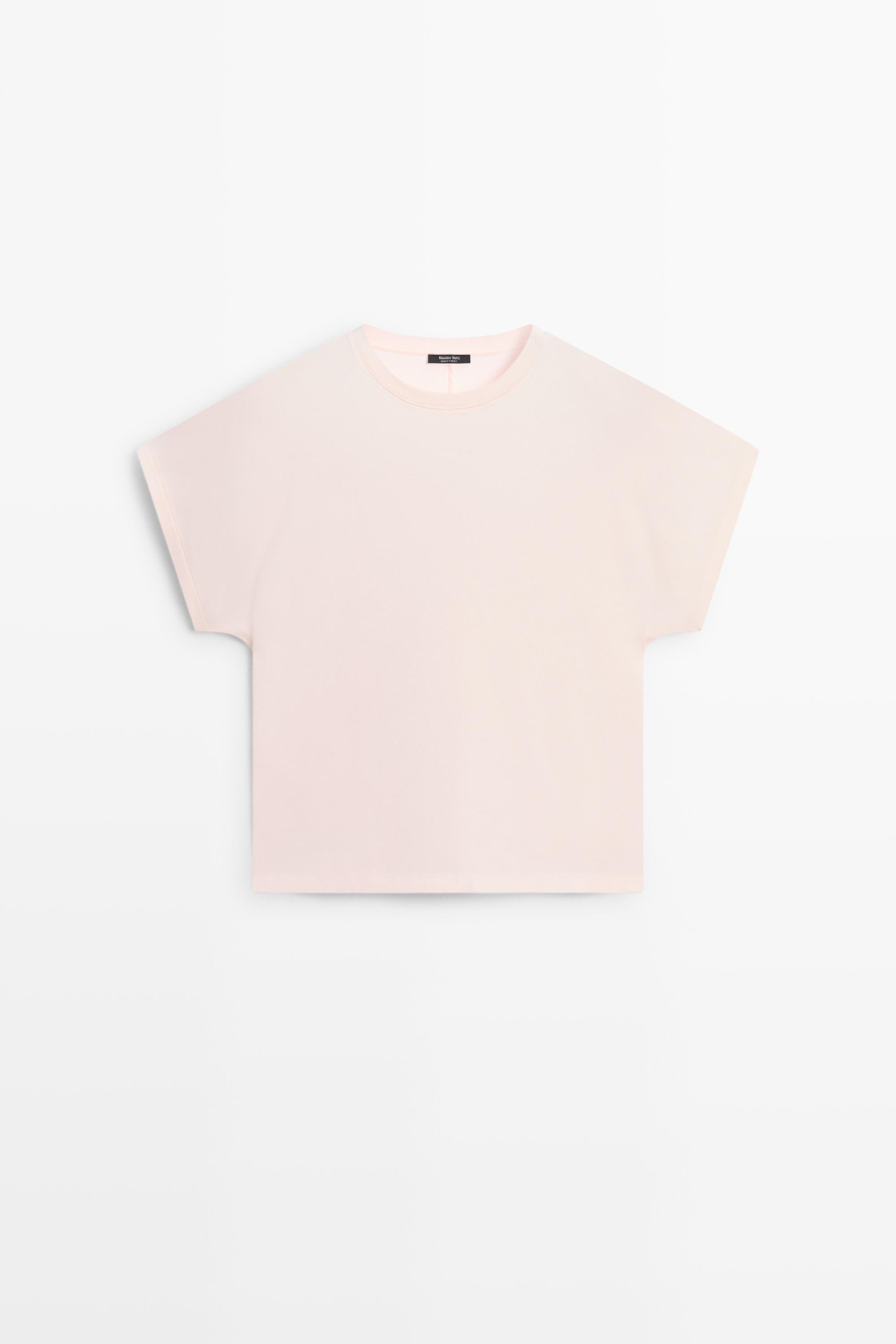 Massimo Dutti Хлопковая футболка, розовый