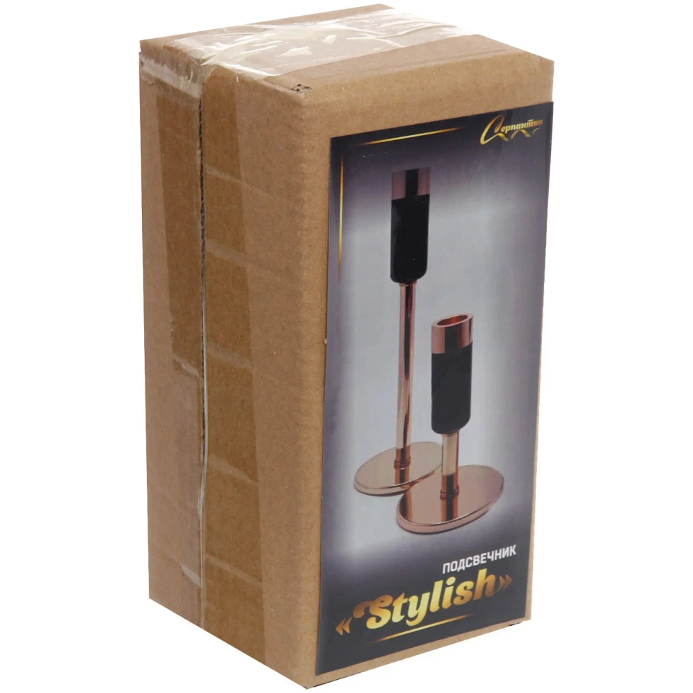 Подсвечник «STYLISH» 18*9*9 см, Золото/черный