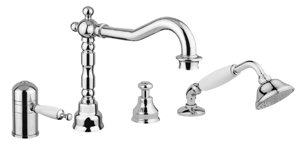 Смеситель термостатический на борт ванны Migliore Oxford ML.OXF-6358.BI.CR хром