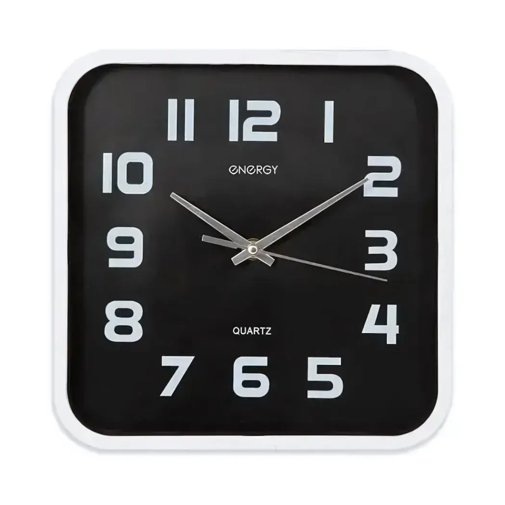 Часы настенные кварцевые ENERGY модель ЕС-09 квадратные