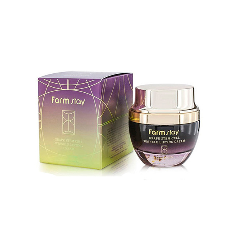 Крем лифтинг с фитостволовыми клетками винограда FarmStay Grape Stem Cell Wrinkle Lifting Cream 50мл