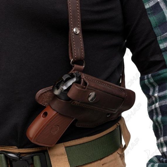 Кобура оперативная к ПМ с з/о на кобуре коричневая (HS-ОК-24к) Helios