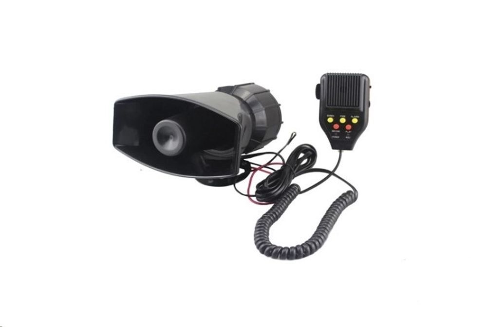 Сигнал звуковой 5-тональный (СГУ) 12V/100W с громкоговорителем и записью звука (Torino Auto)