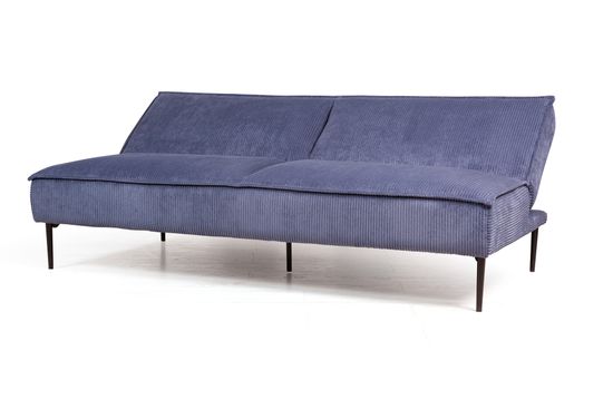 Диван-кровать ЭСТЕ, велюр, трехместный, прямой, клик-кляк без подлокотников