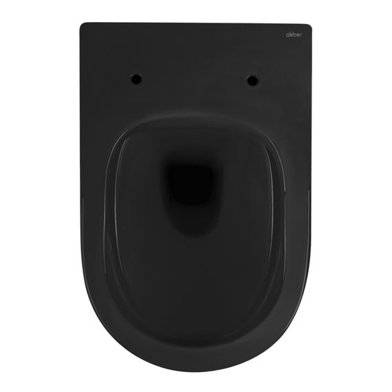 Унитаз ABBER Bequem AC1103MB подвесной черный матовый, безободковый