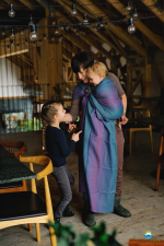 Слинг с кольцами «Сердечки северное сияние»