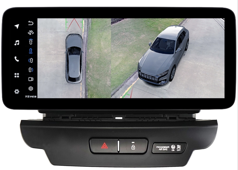 Магнитола для KIA Ceed 3 2018-2020 (CD) - Teyes LUX ONE 360 монитор 12.3" 2K QLED на Android 10, 6Гб+128Гб, CarPlay, 4G SIM-слот, 4 камеры в комплекте