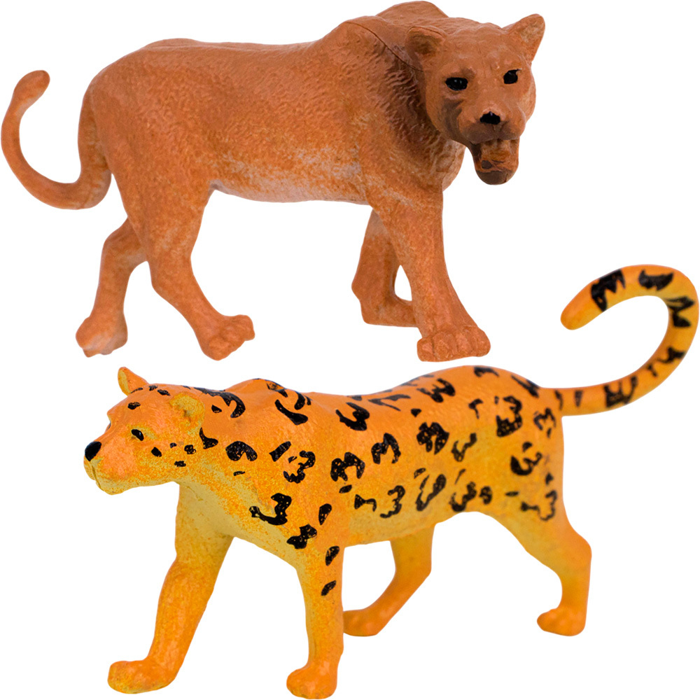 Набор животных Levatoys MK2207-15 Дикие в пак.