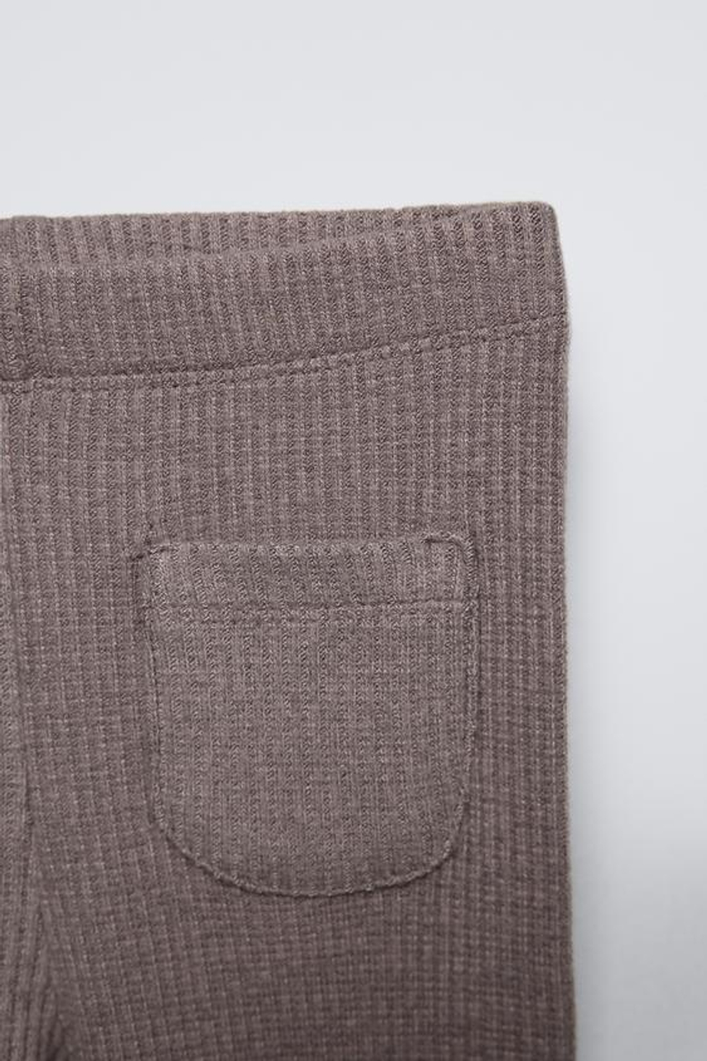 ZARA КОМПЛЕКТ ИЗ ФУТБОЛКИ И ЛЕГИНСОВ, КОРИЧНЕВЫЙ/СЕРЫЙ