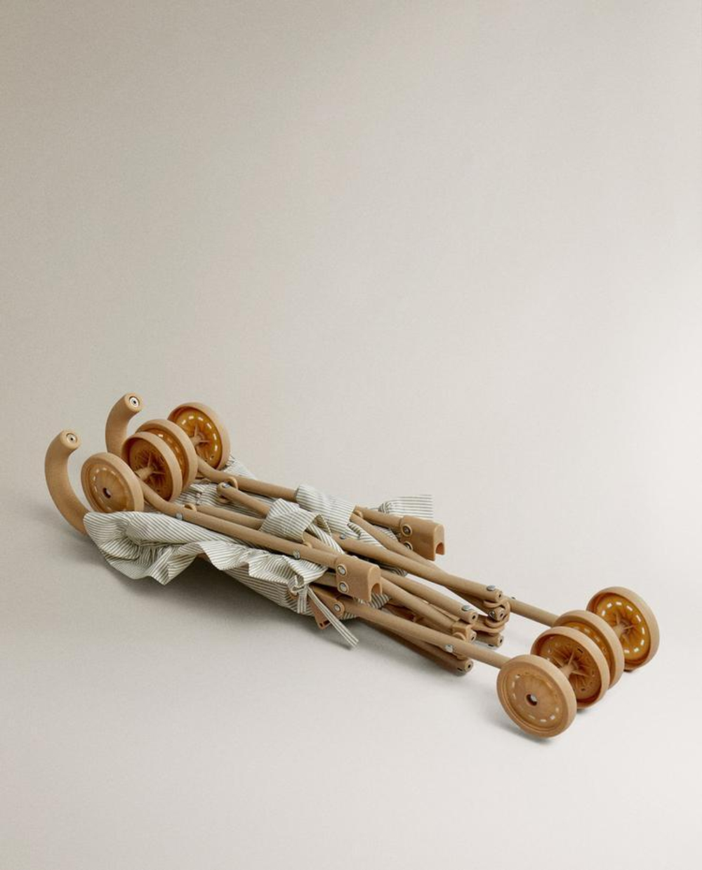 ZARA HOME ДЕТСКАЯ КОЛЯСКА ДЛЯ КУКЛЫ, КРЕМОВЫЙ