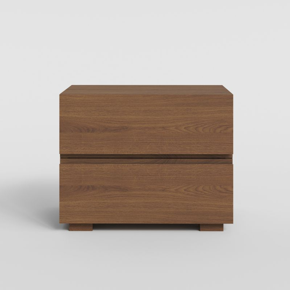 Прикроватная тумбочка, 43х38х30, Баямо, массив дуба цельноламельный, табачный