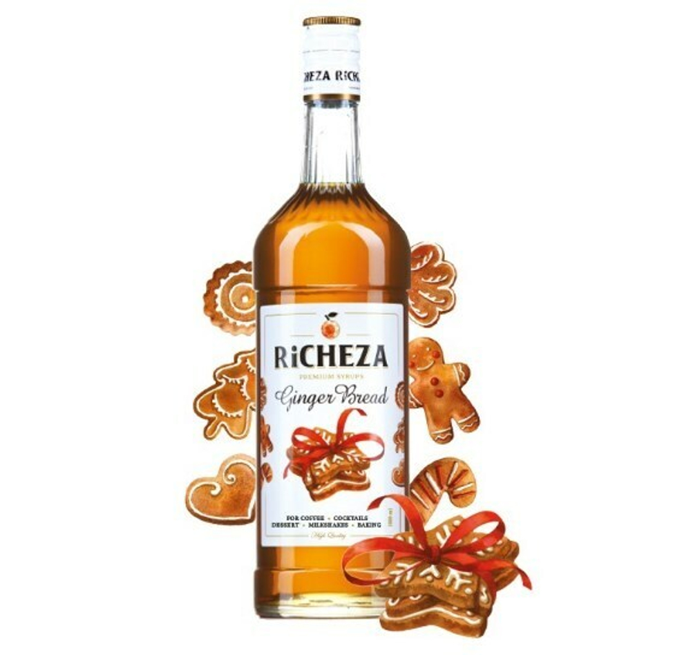 Сироп RiCHEZA Имбирный пряник стекло (1л)