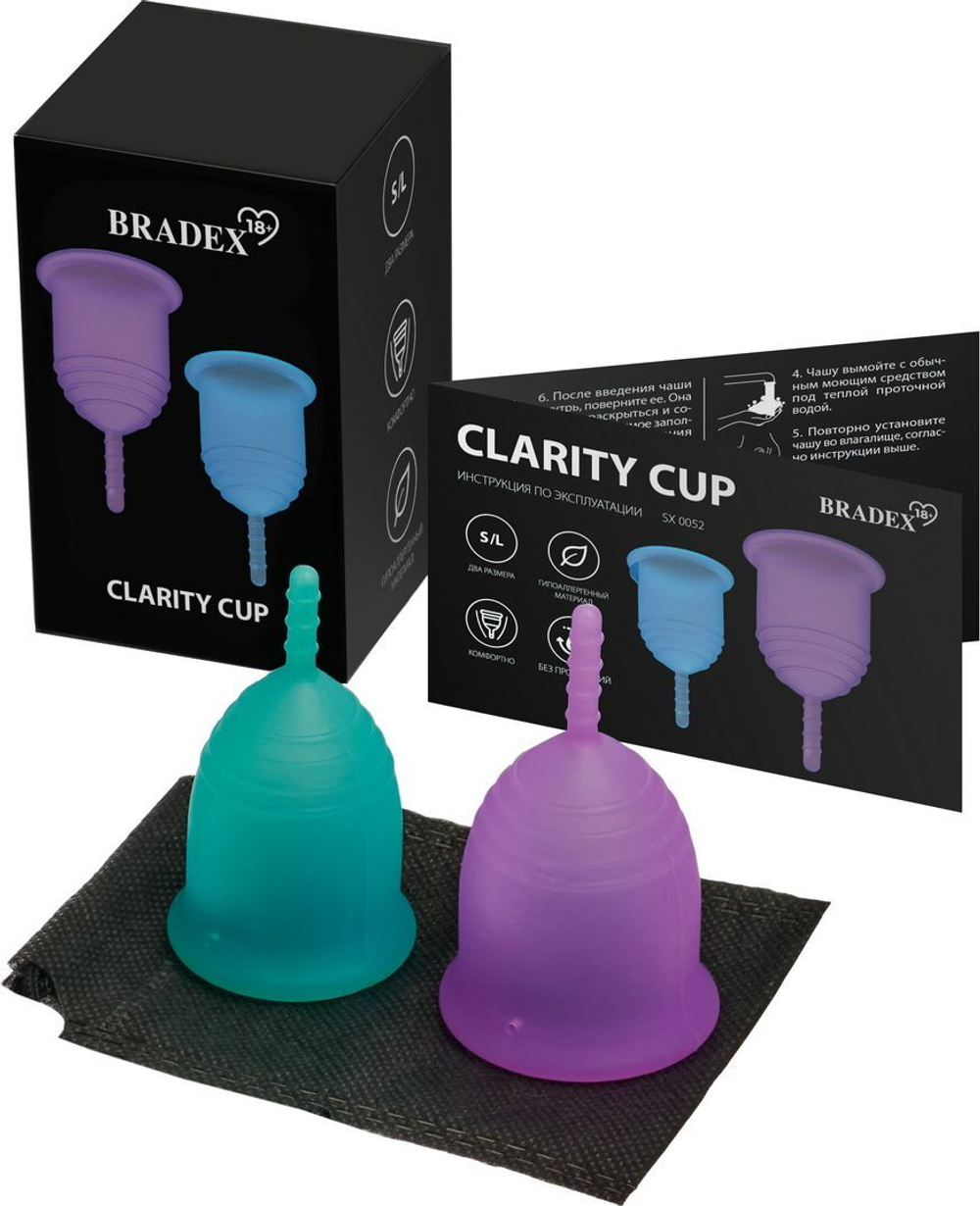 Набор менструальных чаш Clarity Cup (размеры S и L)