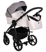 Детская коляска Tutis Novo Reflective 3 в 1 1142043 Кожа Pearl Metalic/Grey Reflective Print