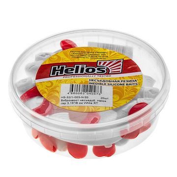 Виброхвост несъедоб. Jap 3.15'/8 см White RT 20шт. (HS-32/1-003-N-20) Helios