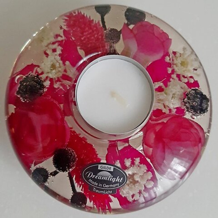 Подсвечник "Dreamlight" со свечой, 4*11см, Германия, арт.73945 в подарочной упаковке.