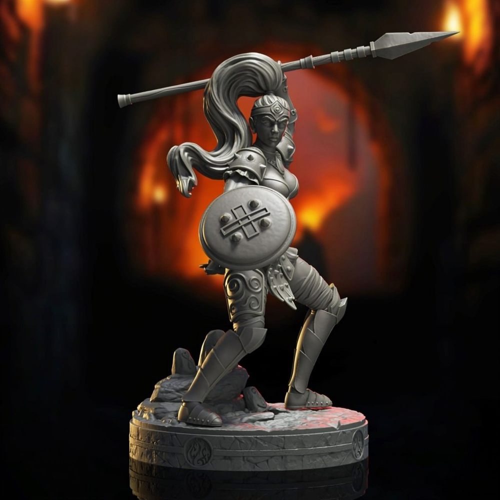 Амазонка Лариэль ДнД DnD миниатюры набор Catacombs of Anguish