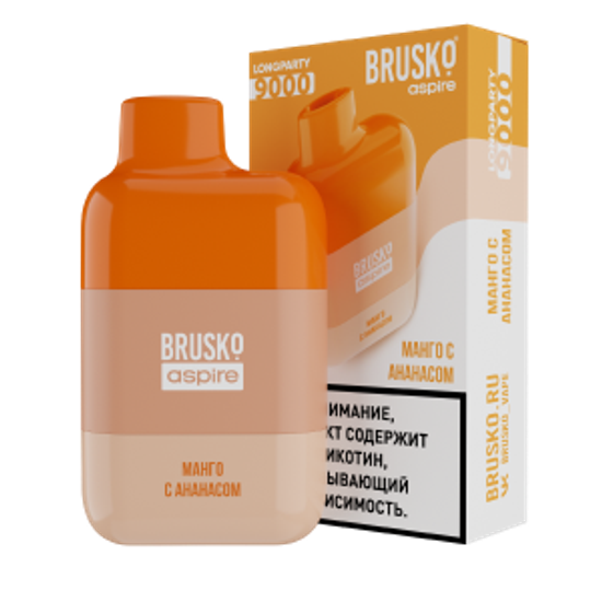 ОЭС (М) BRUSKO LONGPARTY 9000 Манго с Ананасом