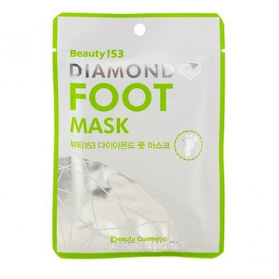 BeauuGreen Beauty 153 Diamond Foot Mask, 26g Маска для ног