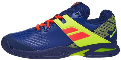 детские Кроссовки теннисные Babolat Propulse All Court Junior - blue/fluo aero