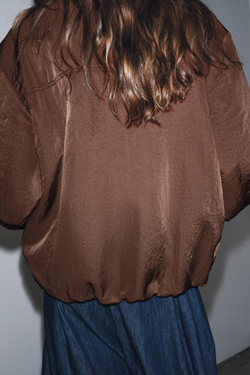 ZARA КУРТКА В РУБЧИК — ZW COLLECTION, ШОКОЛАДНЫЙ