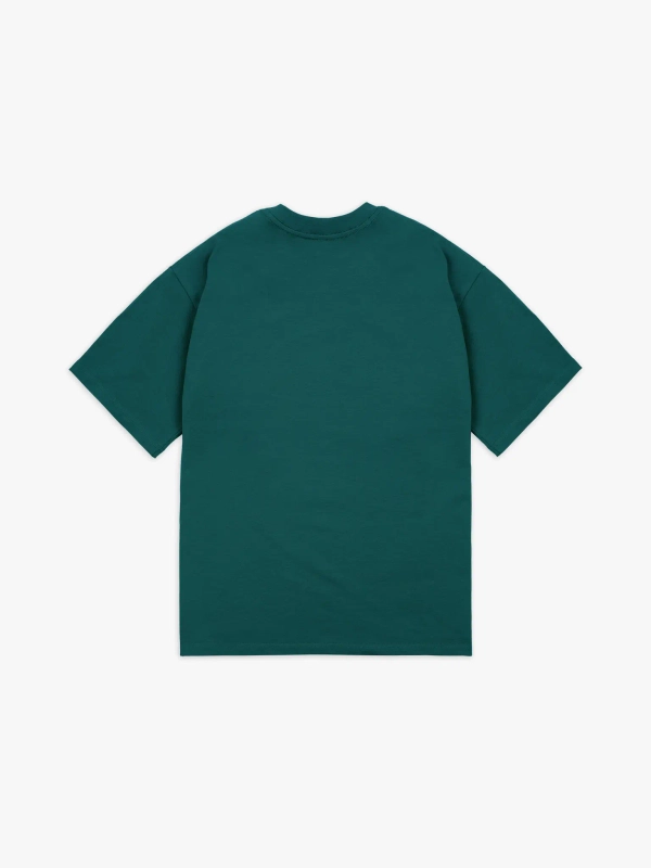 Футболка оверсайз (темно-зеленый) 230 г